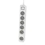 Philips Regleta con 6 Tomas Schuko e Interruptor Blanco 1,5 m